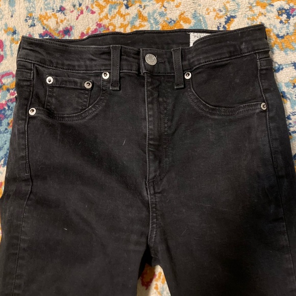 Rag & Bone High Rise Skinny Jeans Sz 29 Black - Picture 4 of 7